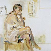 Retrato de Isabel. 1990. leo/lienzo. 72 x 91 cm.