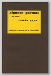 Algunos Poemas del pintor Ramón Gaya