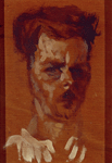 Joaquín. Autorretrato. Óleo sobre tabla. 17 x 12 cm Joaquín. Autorretrato. Óleo sobre tabla. 17 x 12 cm