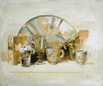 Homenaje a Galdós. 1995. Óleo/lienzo. 65 x 54 cm Homenaje a Galdós. 1995. Óleo/lienzo. 65 x 54 cm