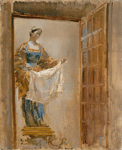 La Verónica de Salzillo. 1975. Óleo/lienzo. 74 c 60 cm. La Verónica de Salzillo. 1975. Óleo/lienzo. 74 c 60 cm.