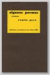 Algunos Poemas del pintor Ramn Gaya